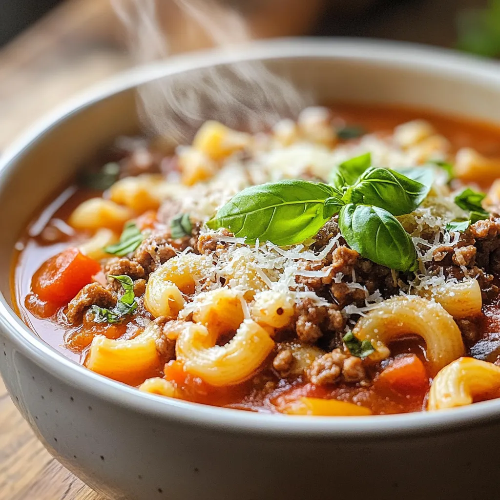 Classic Beef &#038; Tomato Macaroni Soup: A Comforting Family Favorite