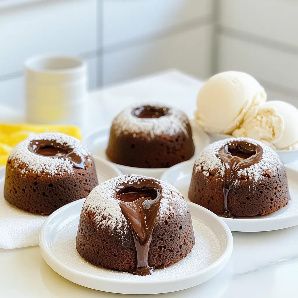 Air Fryer Chocolate Lava Cakes Decadent Dessert Treat