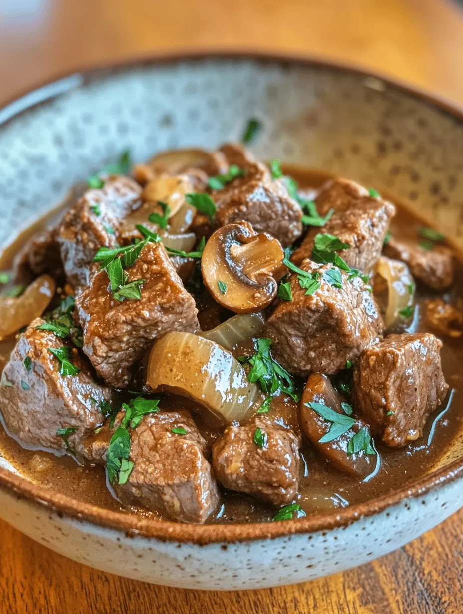 Savory Beef Tips and Gravy Delight: A Hearty Comfort Dish