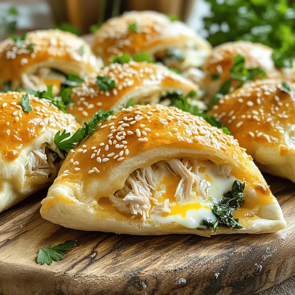 - 2 cups rotisserie chicken, shredded - 1 cup mozzarella cheese, shredded - 1 cup spinach, chopped