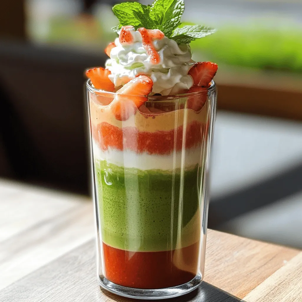 To make a great strawberry matcha latte, you need a few key ingredients.