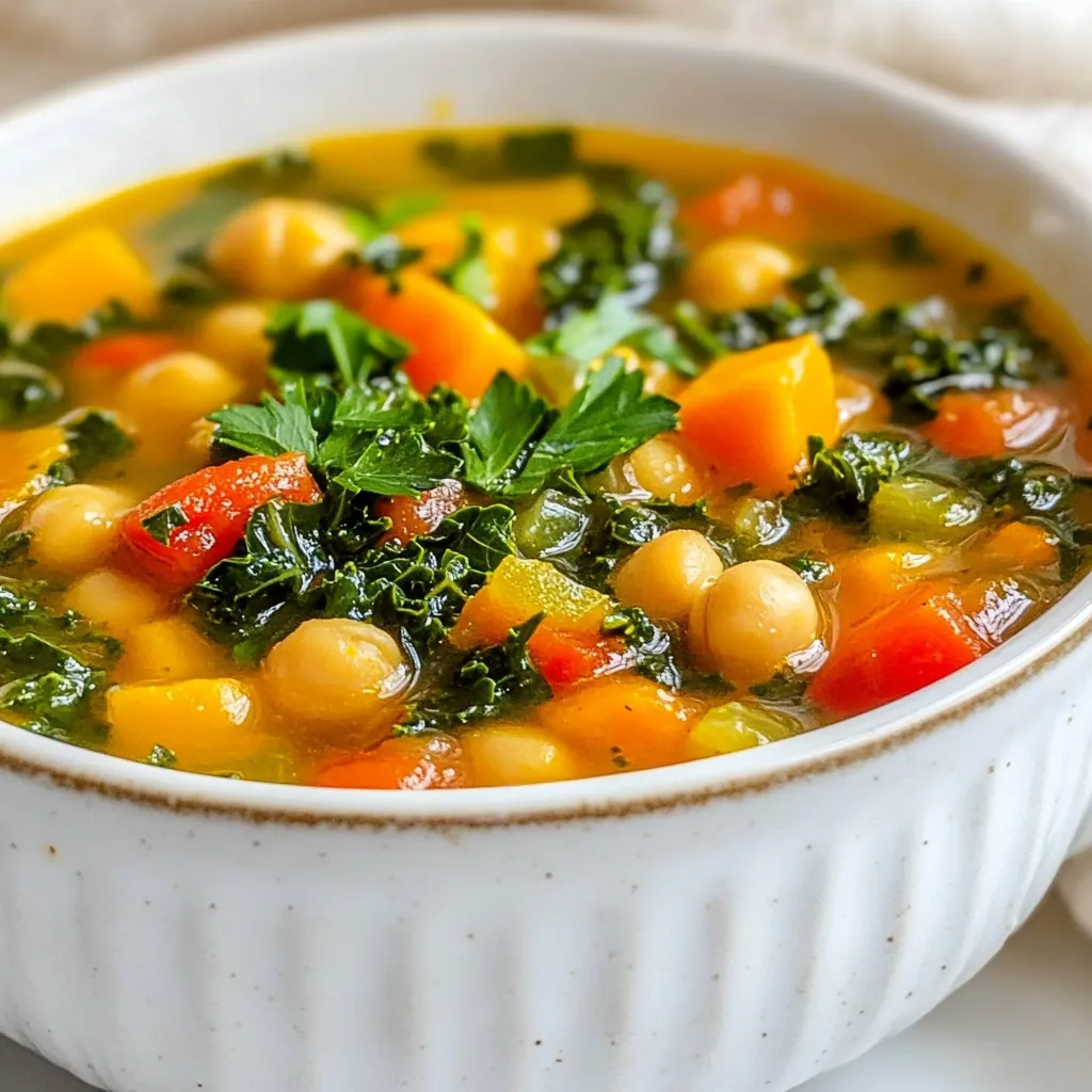 Tuscan Chickpea Kale Soup Hearty and Healthy Meal