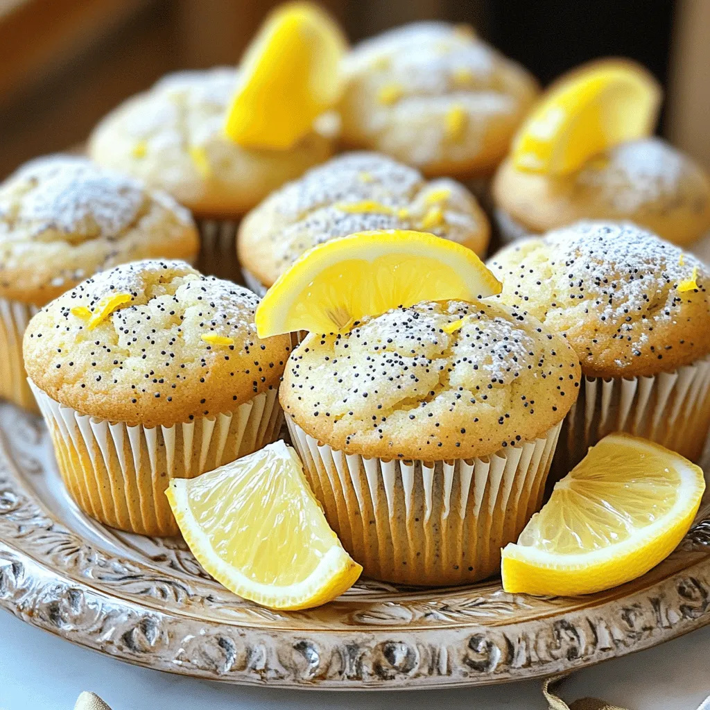 Lemon Poppy Seed Yogurt Muffins Fresh and Easy Treat