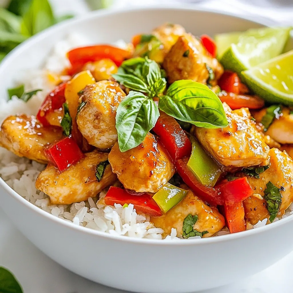 Spicy Thai Basil Chicken Simple and Tasty Recipe