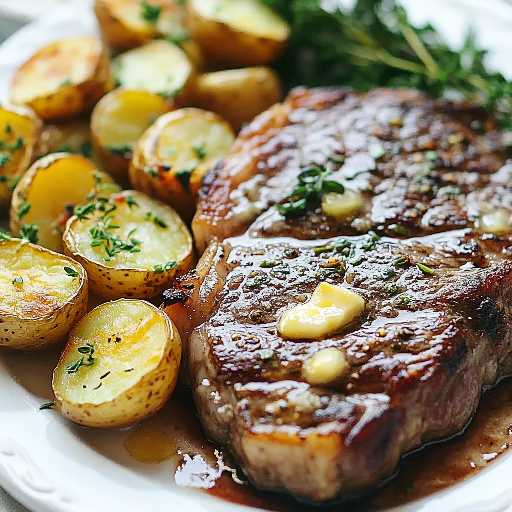 Garlic Butter Steak and Potatoes Savory Dinner Delight