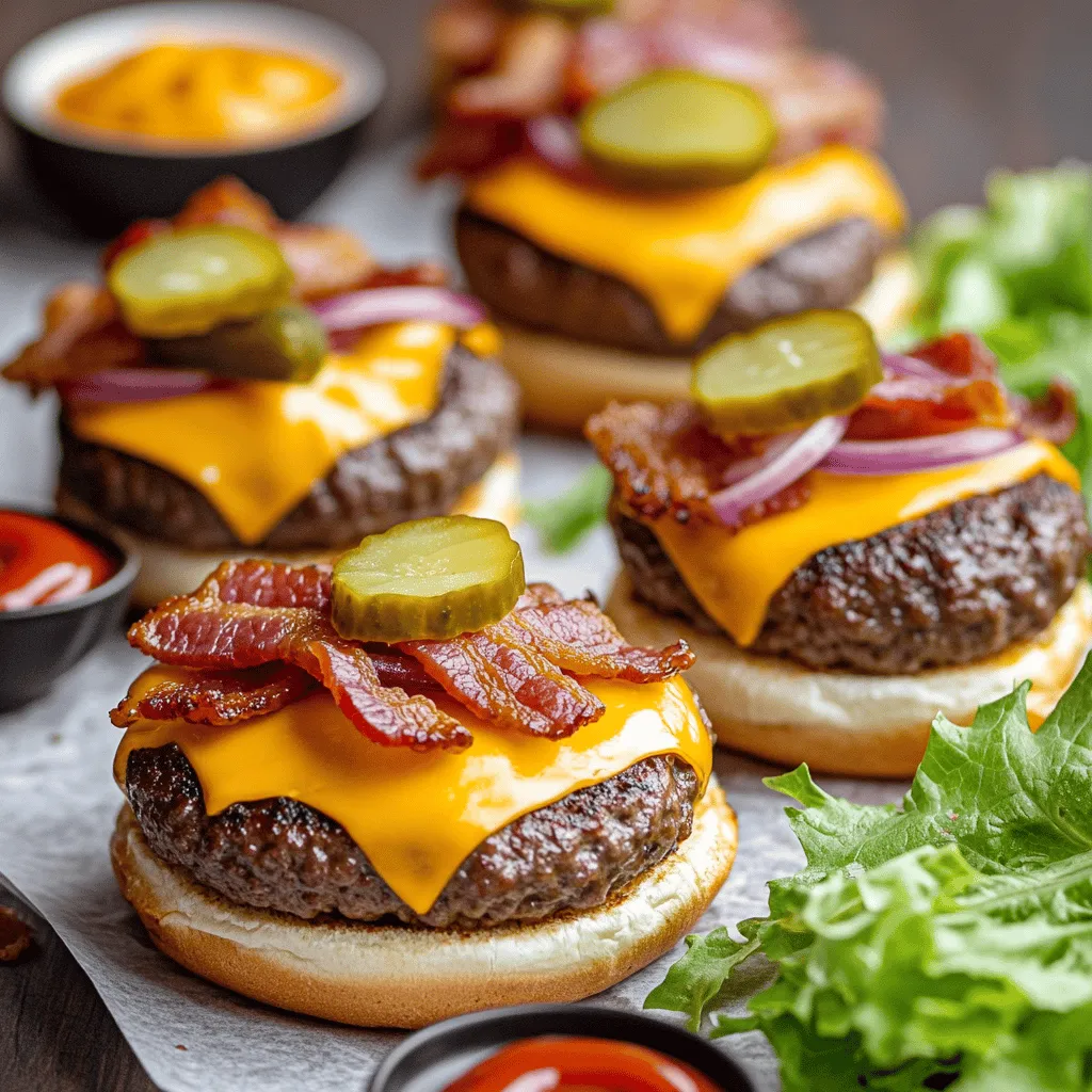 To make these mini beef bacon cheeseburger bites, you need some simple ingredients. The beef and bacon combination makes them rich and tasty. Here’s what you will need: