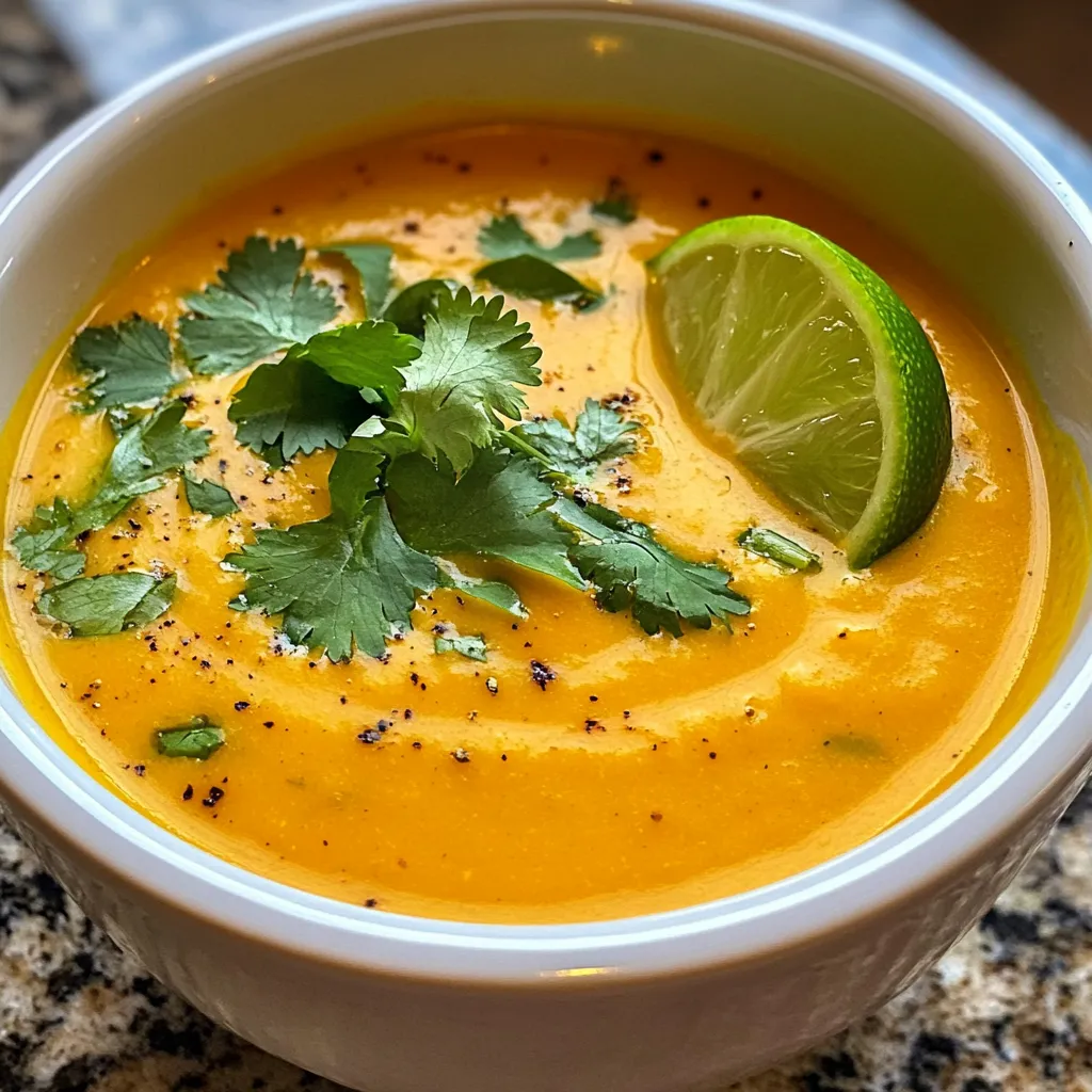 Curried Carrot Coconut Soup Flavorful and Nourishing