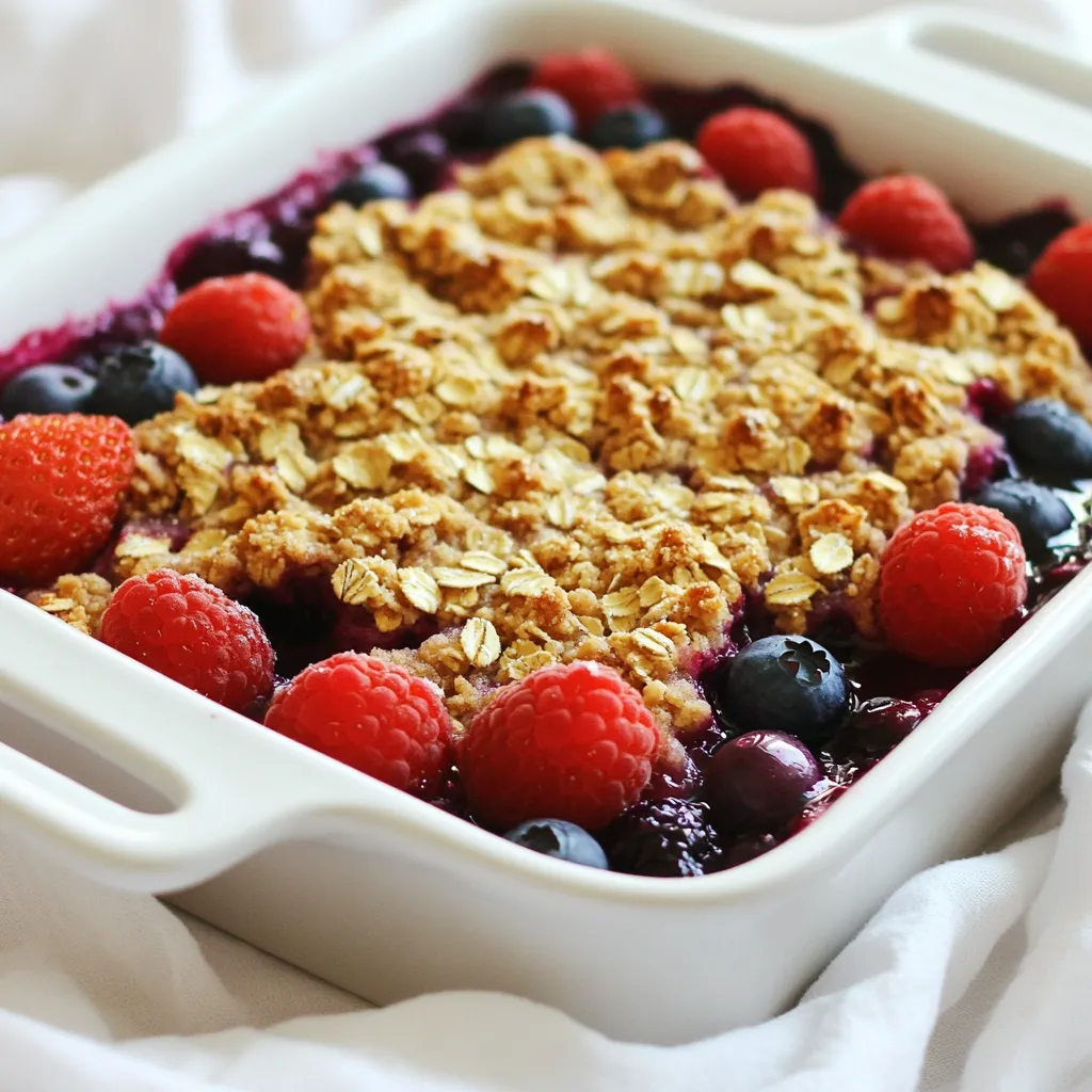 Triple Berry Crisp Irresistible and Easy Recipe
