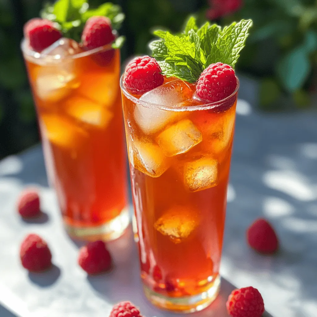 Delicious Earl Grey Raspberry Iced Tea for Summer Refreshment