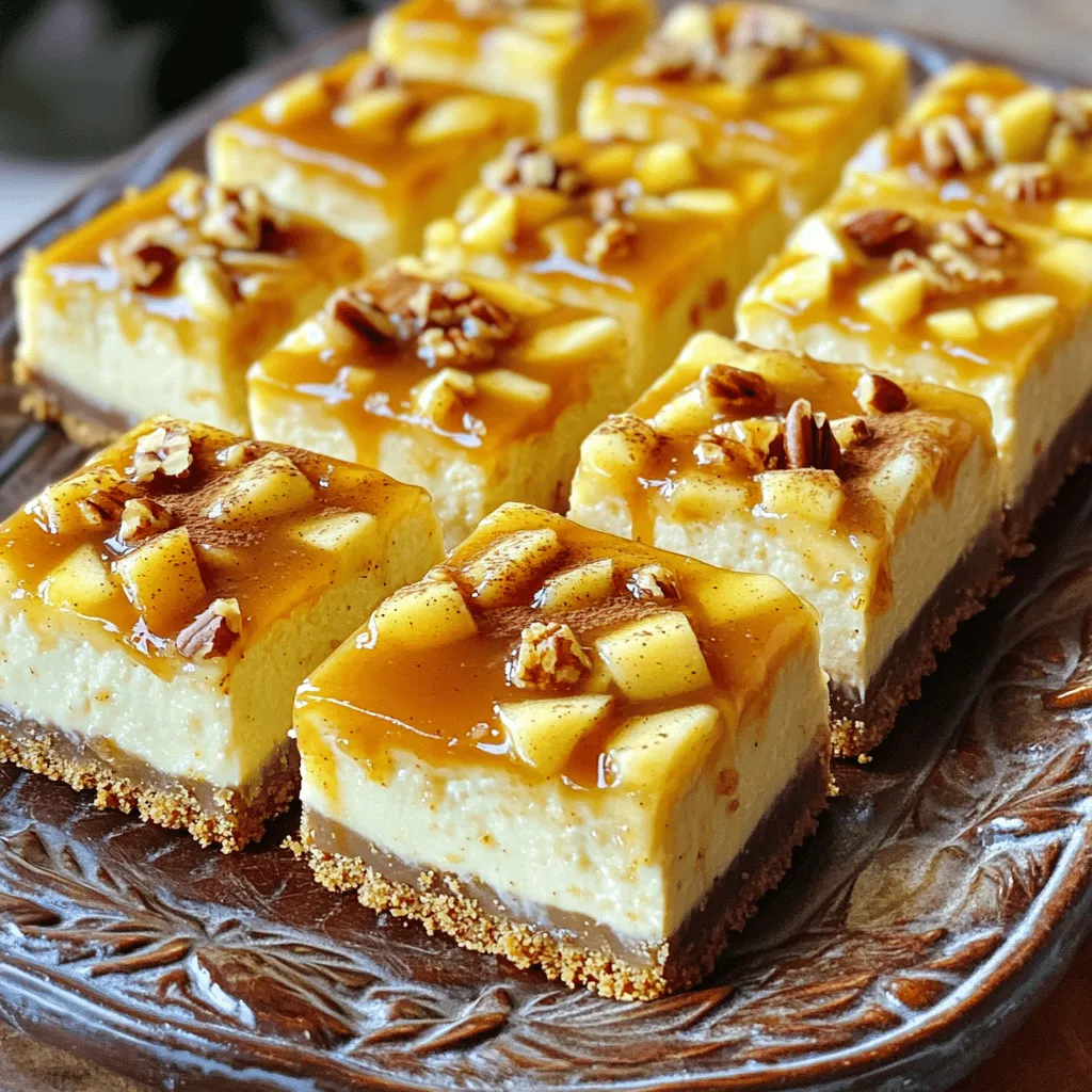 Caramel Apple Cheesecake Bars Irresistible Dessert Recipe