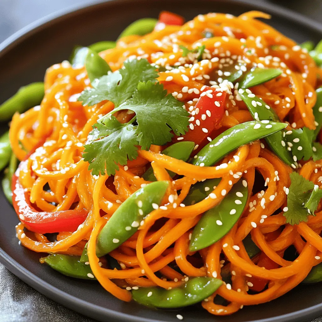 Maple Glazed Carrot Noodle Stir Fry Tasty and Simple