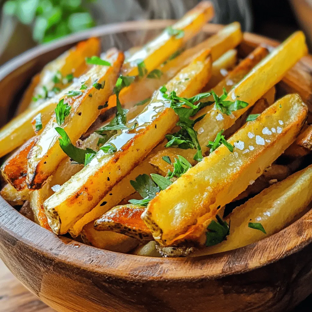 To make air fryer salt and vinegar French fries, you need a few simple items.