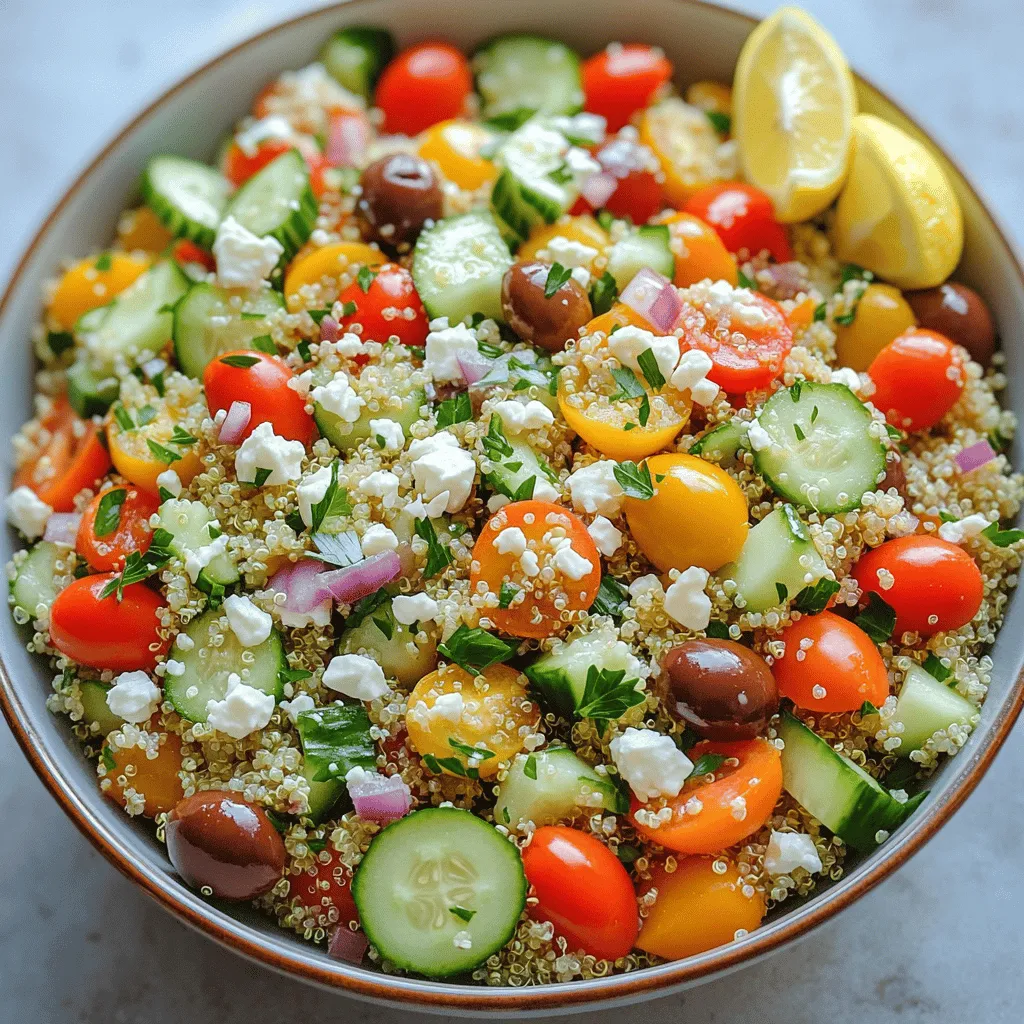 Mediterranean Quinoa Salad Fresh and Flavorful Delight