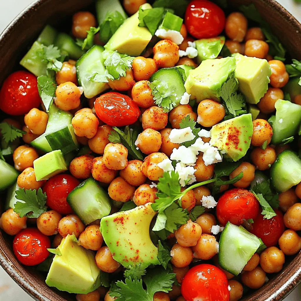 Spicy Roasted Chickpea Salad Nourishing and Tasty