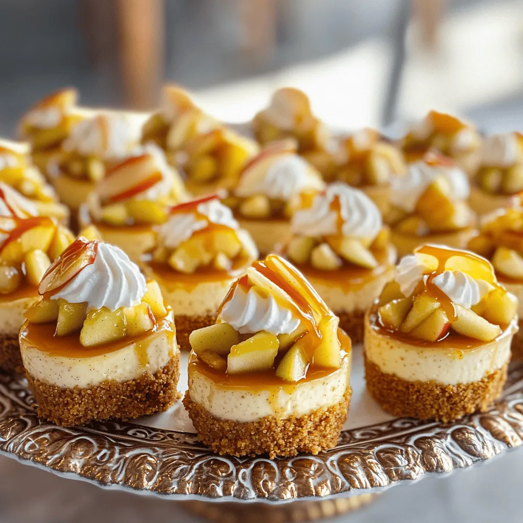 To create Mini Caramel Apple Cheesecake Bites, you need a few key ingredients. Each one plays a role in building flavor and texture. Here’s what you’ll need: