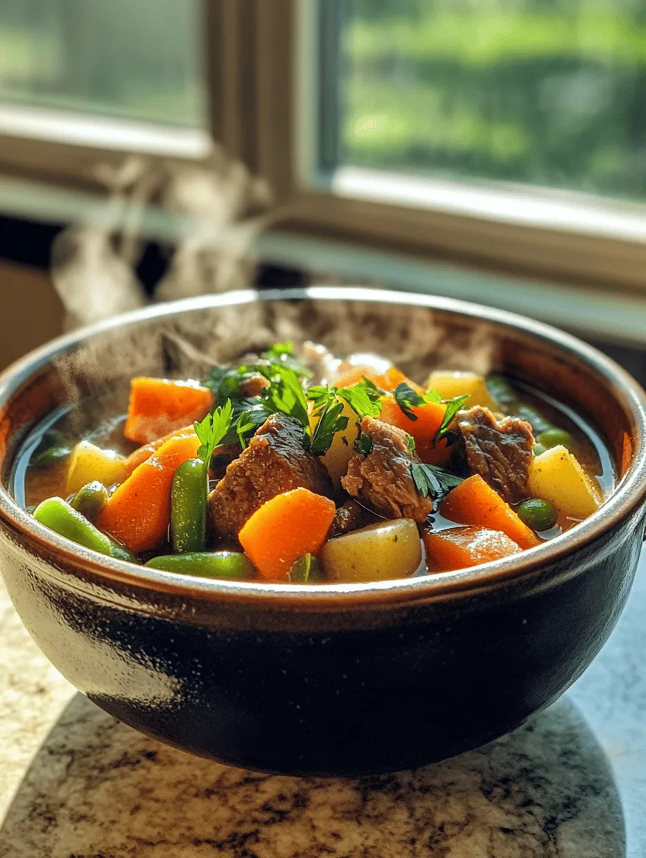Hearty Homemade Vegetable Beef Soup: A Comforting Delight