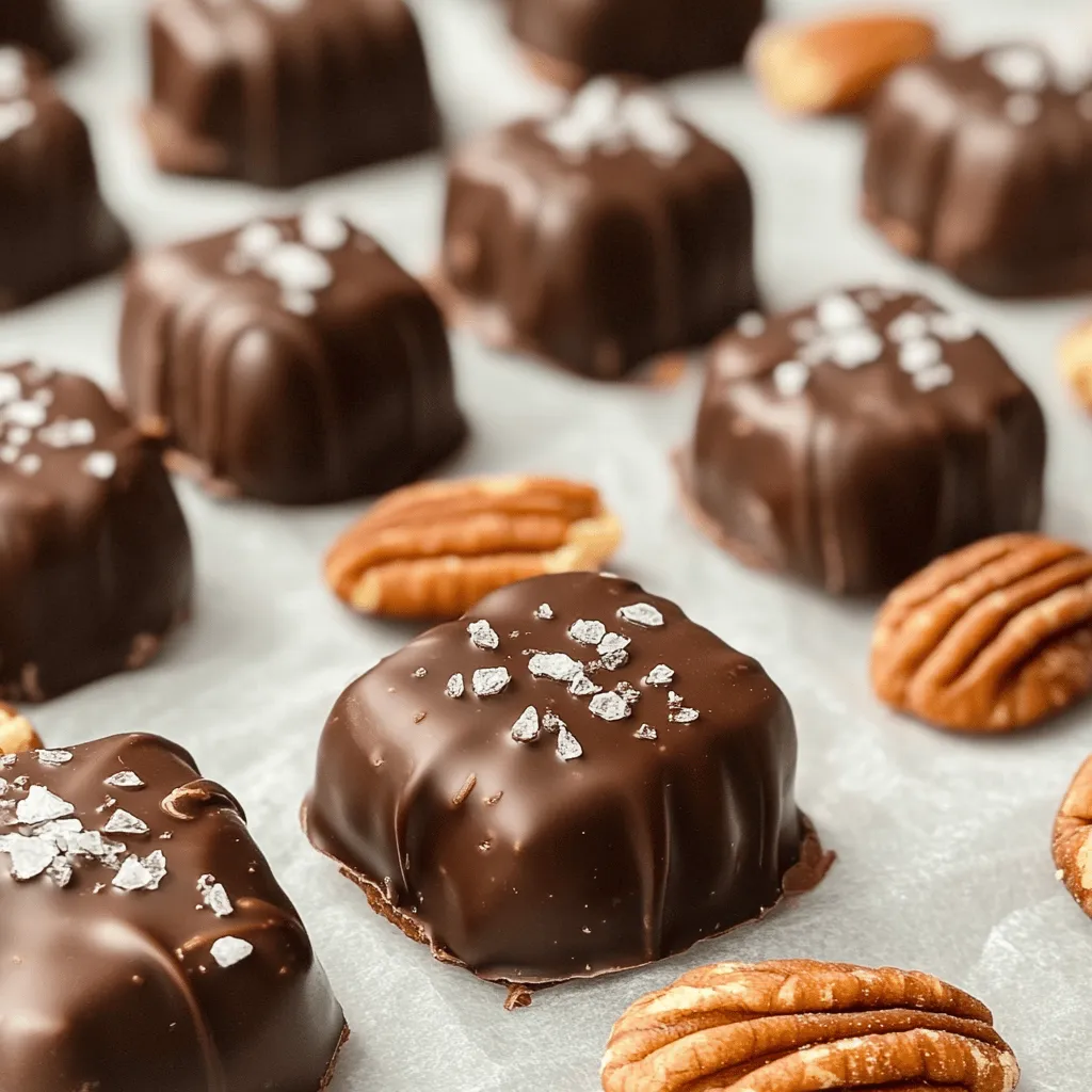 Chocolate Caramel and Pecan Turtle Clusters Recipe