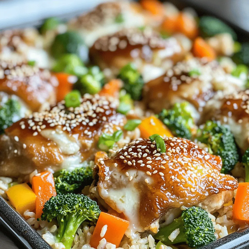 To make Teriyaki Chicken and Rice Casserole, you need a mix of fresh and tasty items. Here is what you will need: