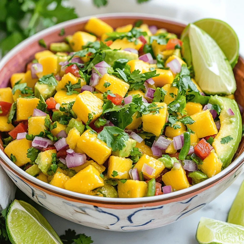 Mango Avocado Salsa Fresh and Flavorful Delight