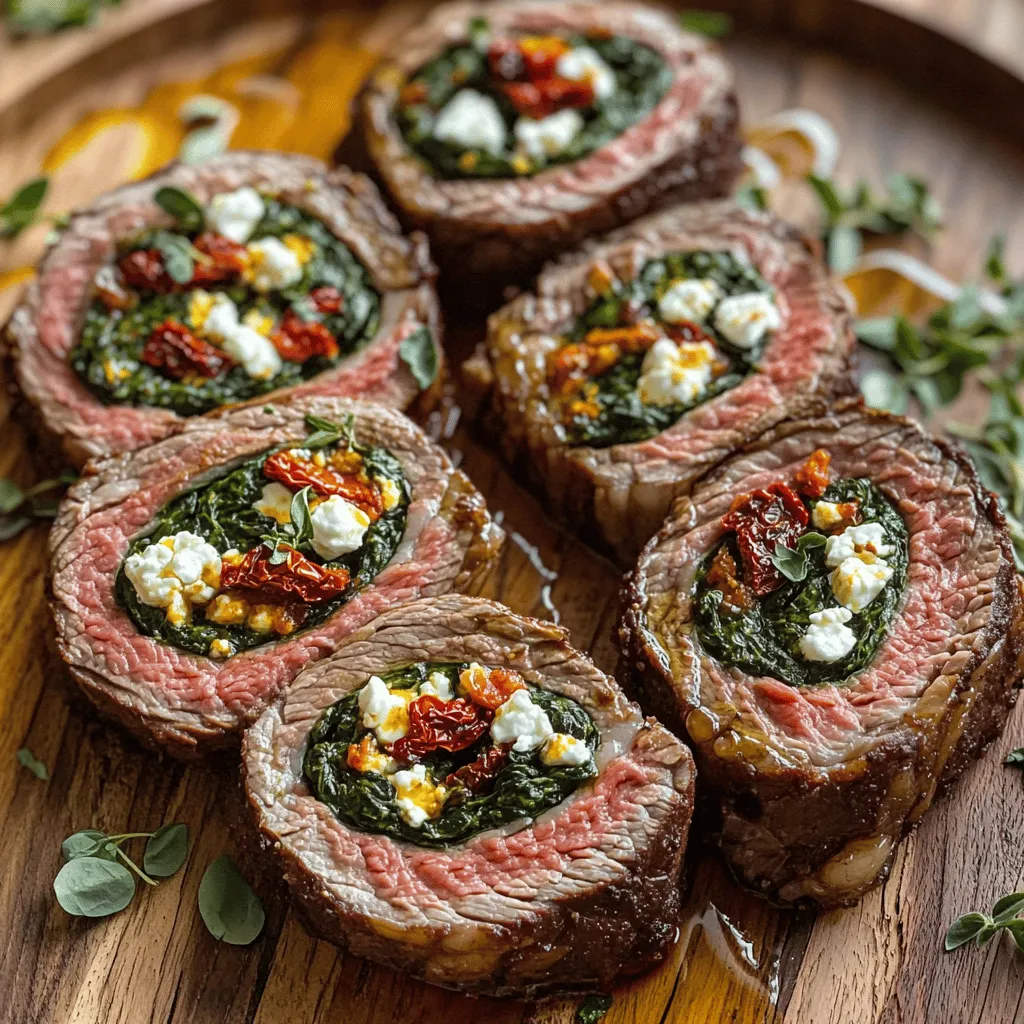 When making a stuffed flank steak recipe, you need to focus on key ingredients. The main star is the flank steak itself. This cut is lean and flavorful. It has a nice texture that holds up well to stuffing. For this recipe, you will need 1 ½ pounds of flank steak.