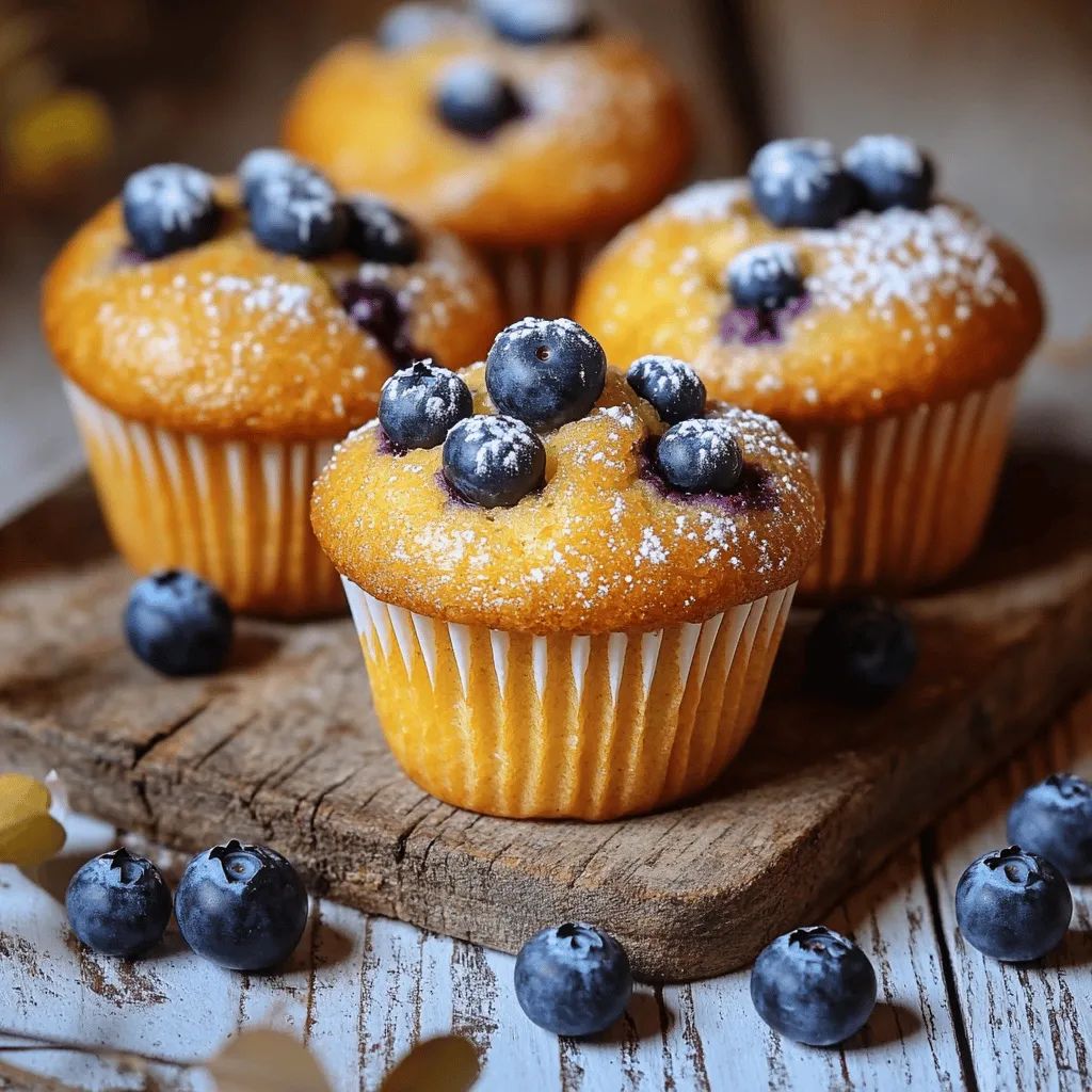Lemon Blueberry Muffins Fresh and Tasty Bakery Treat