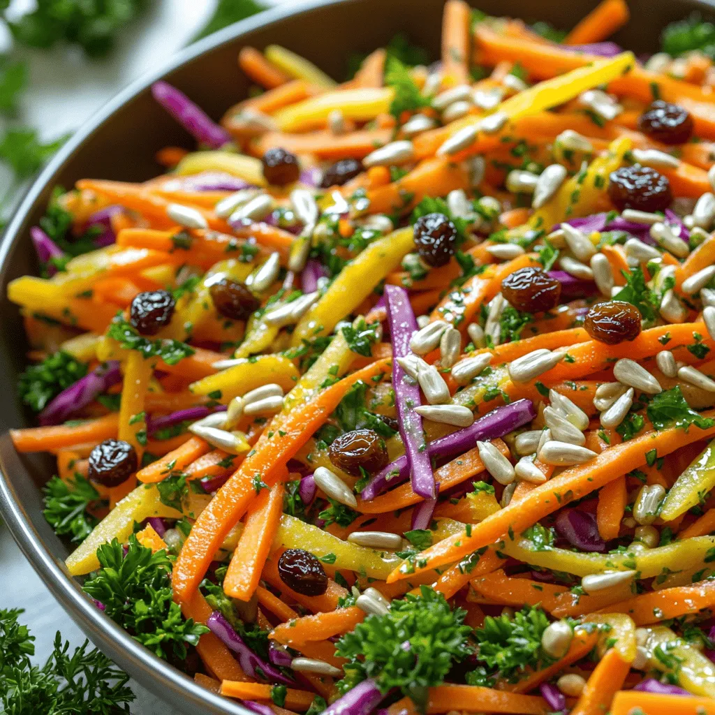 Raw Carrot Salad Crisp and Refreshing Delight