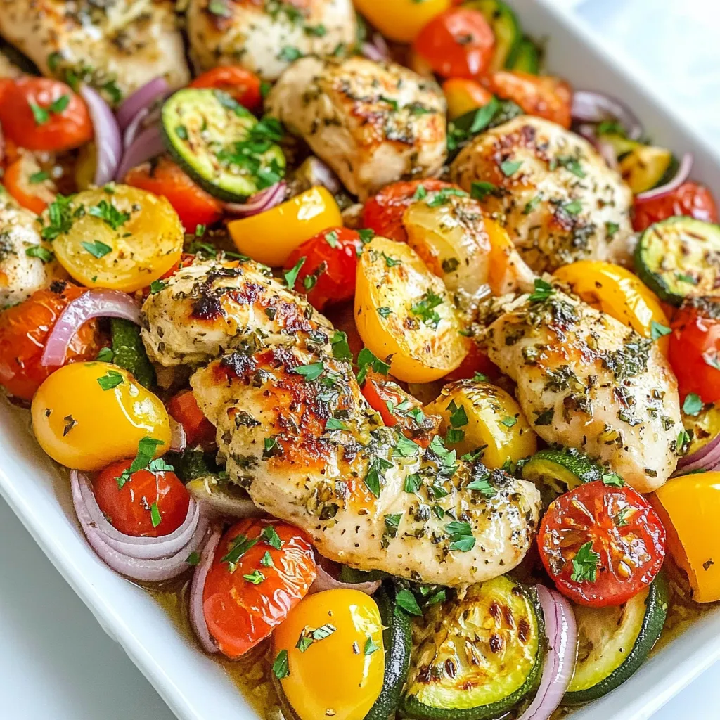 Savory Sheet Pan Greek Chicken and Veggies Delight