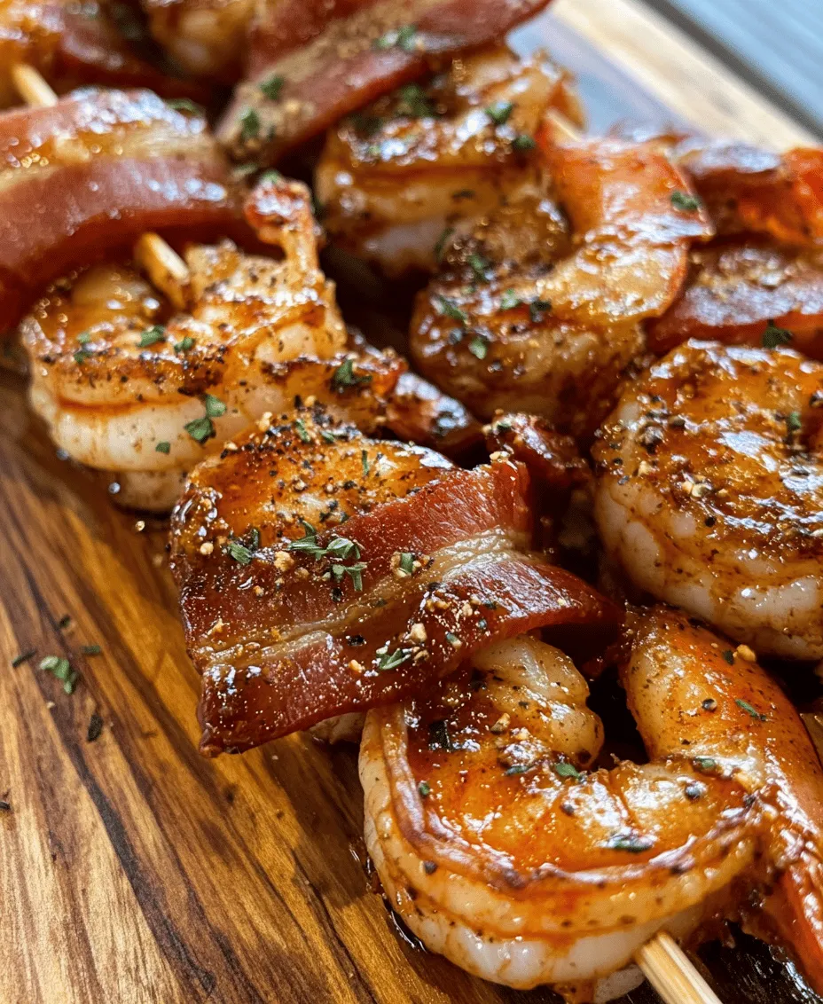 To create the perfect BBQ Bacon Wrapped Shrimp, it