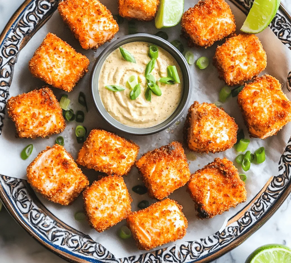 Are you ready to take your seafood game to an entirely new level? Look no further than the Air Fryer Bang Bang Salmon Bites! This dish is a delicious twist on traditional salmon preparations, offering an explosion of flavor in every bite. The combination of crispy salmon, a creamy yet spicy sauce, and the ease of cooking in an air fryer makes this recipe a must-try for seafood lovers and novices alike.