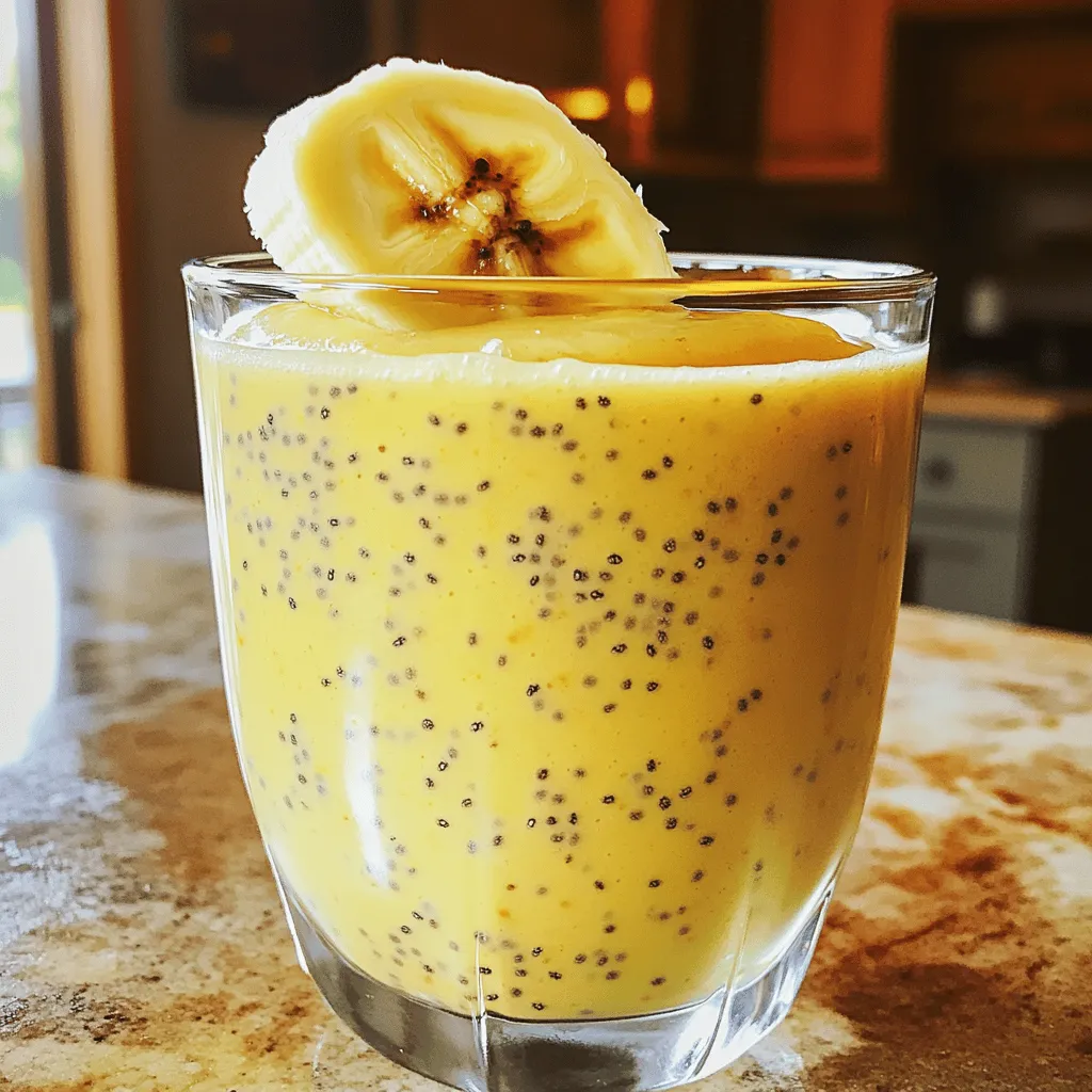 Banana Chia Seed Smoothie Smooth and Healthy Boost
