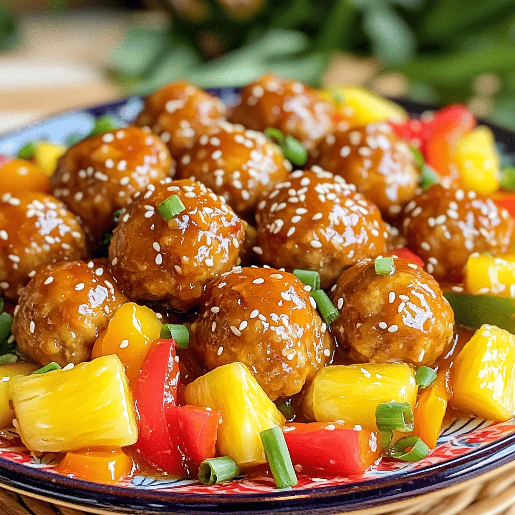Savory Sweet and Sour Chicken Meatballs Recipe
