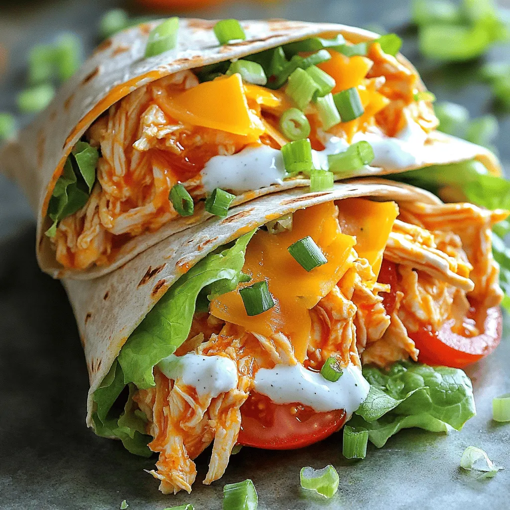 Buffalo Chicken Wraps Flavorful and Easy Meal Idea