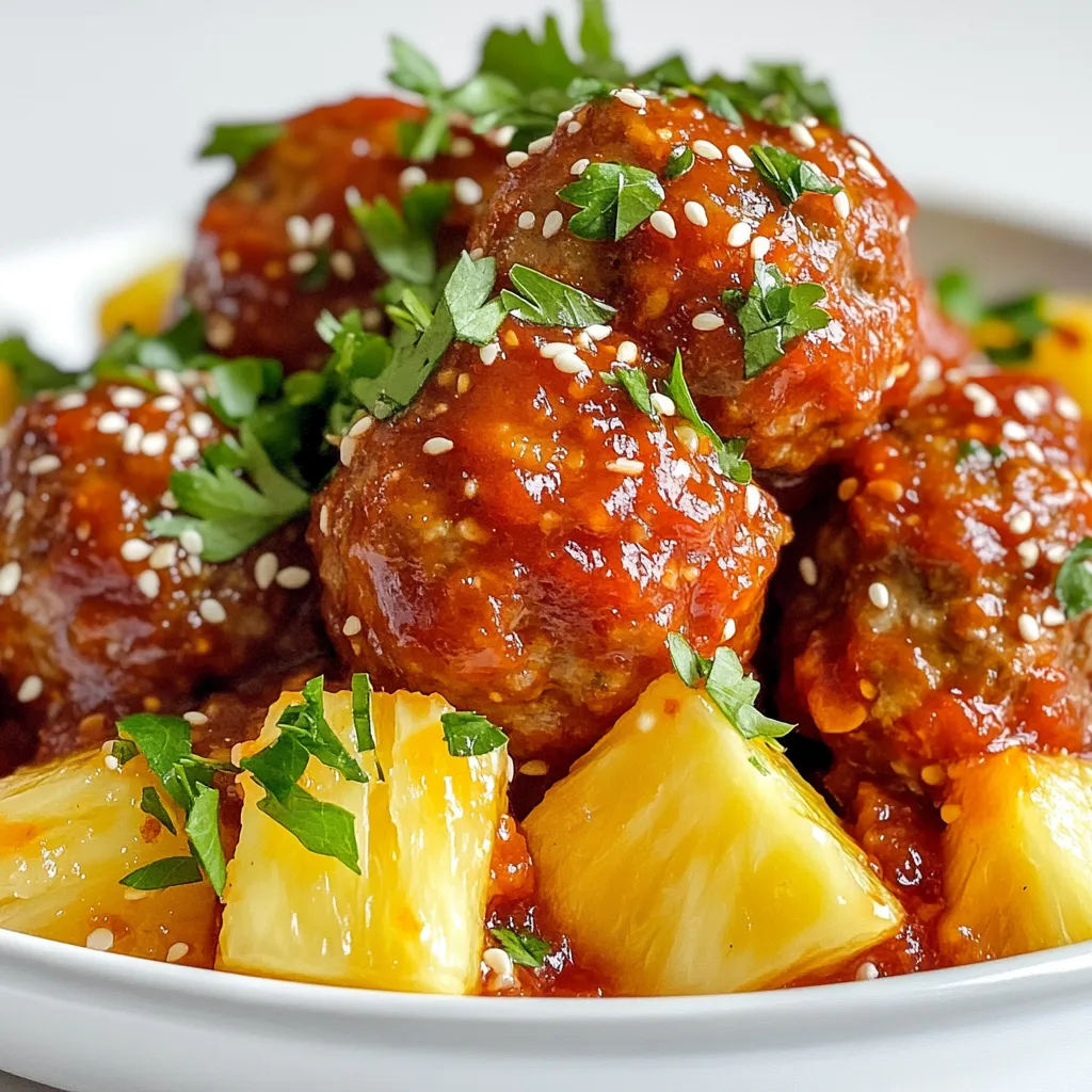 Sweet Chili Pineapple Meatballs Easy and Flavorful Recipe