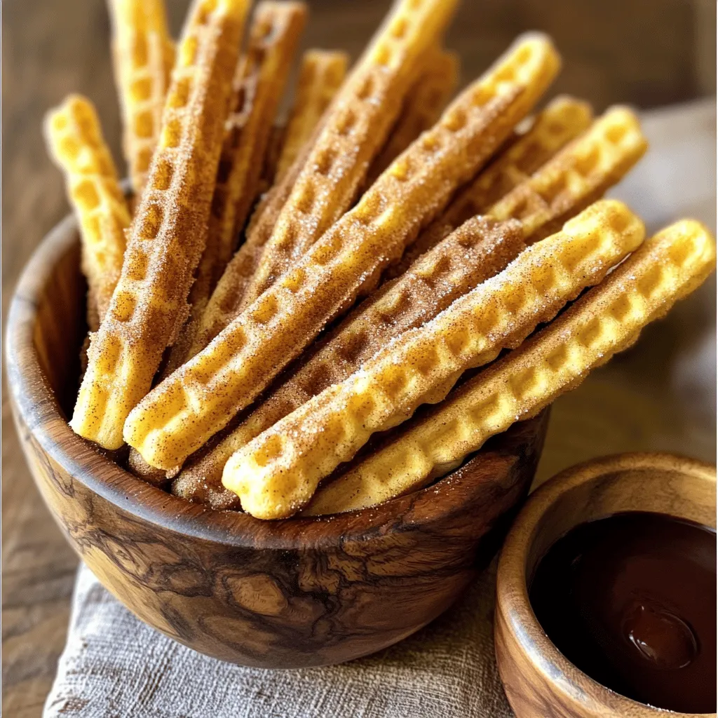 Churro Waffle Sticks Tasty and Fun Dessert Delight