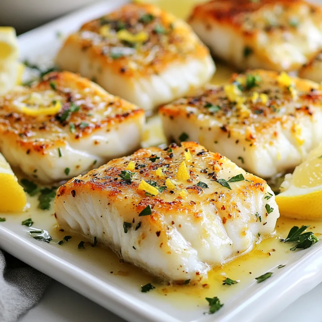 Garlic Butter Cod with Lemon Savory and Simple Meal