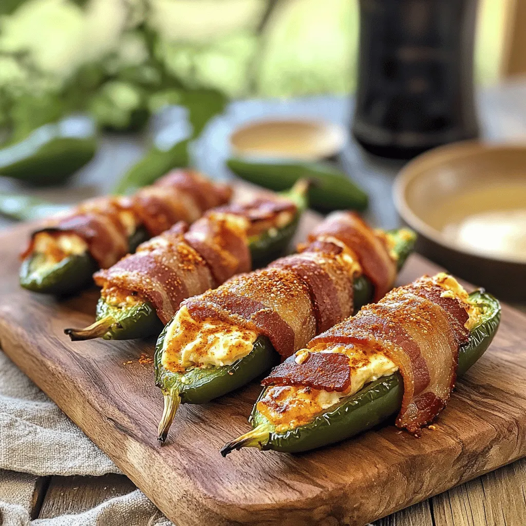 Bacon-Wrapped Jalapeño Poppers: A Flavorful Delight