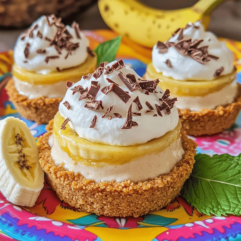 No-Bake Mini Banana Cream Pies Delightful Summer Treat
