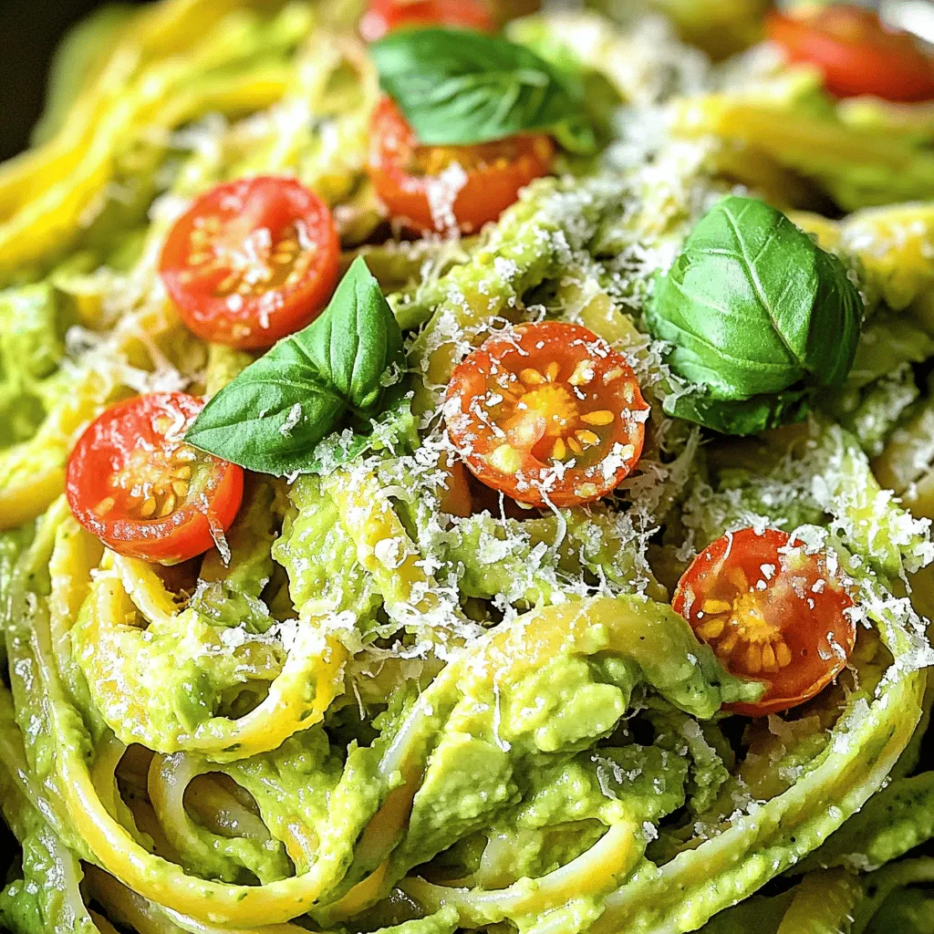 Creamy Avocado Pasta Quick and Flavorful Meal
