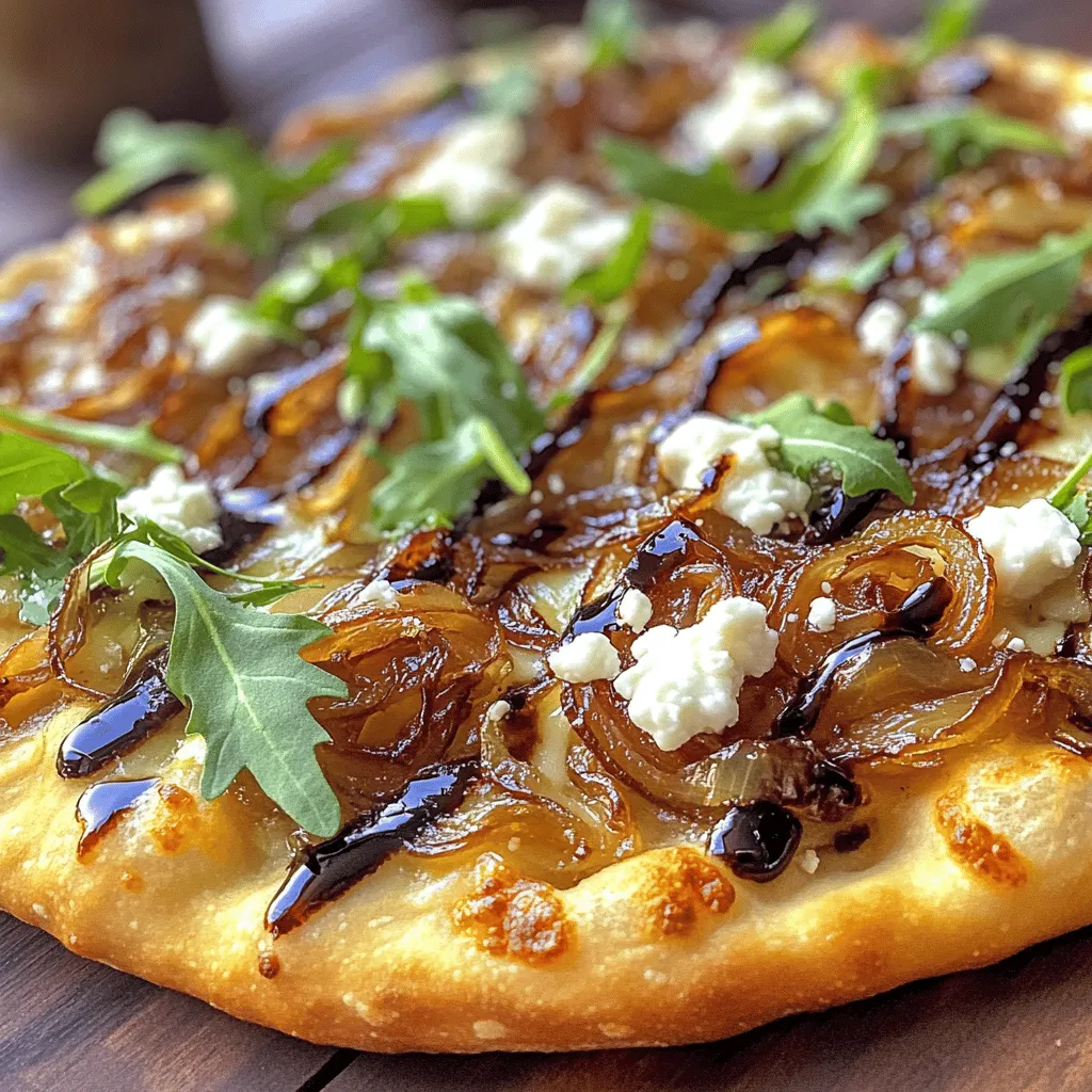Caramelized Onion Flatbread Pizza Delightfully Easy