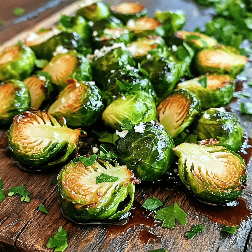 Roasted Brussels Sprouts with Balsamic Glaze Delight