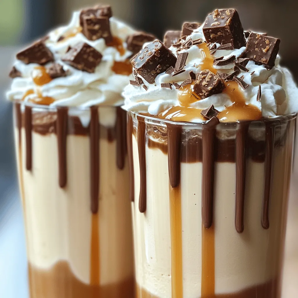 Easy Snickers Milkshake Creamy and Delicious Treat