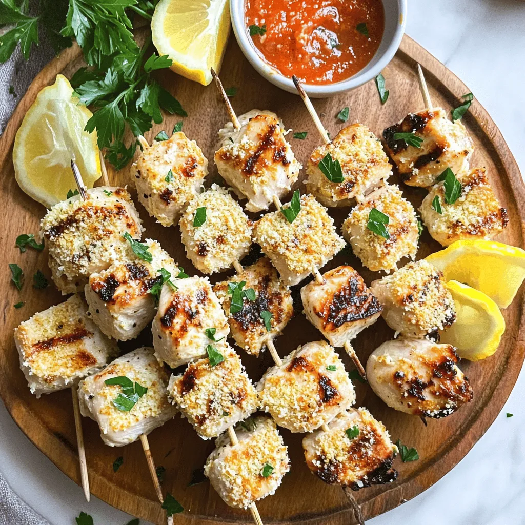 Garlic Parmesan Chicken Skewers Easy and Flavorful Recipe