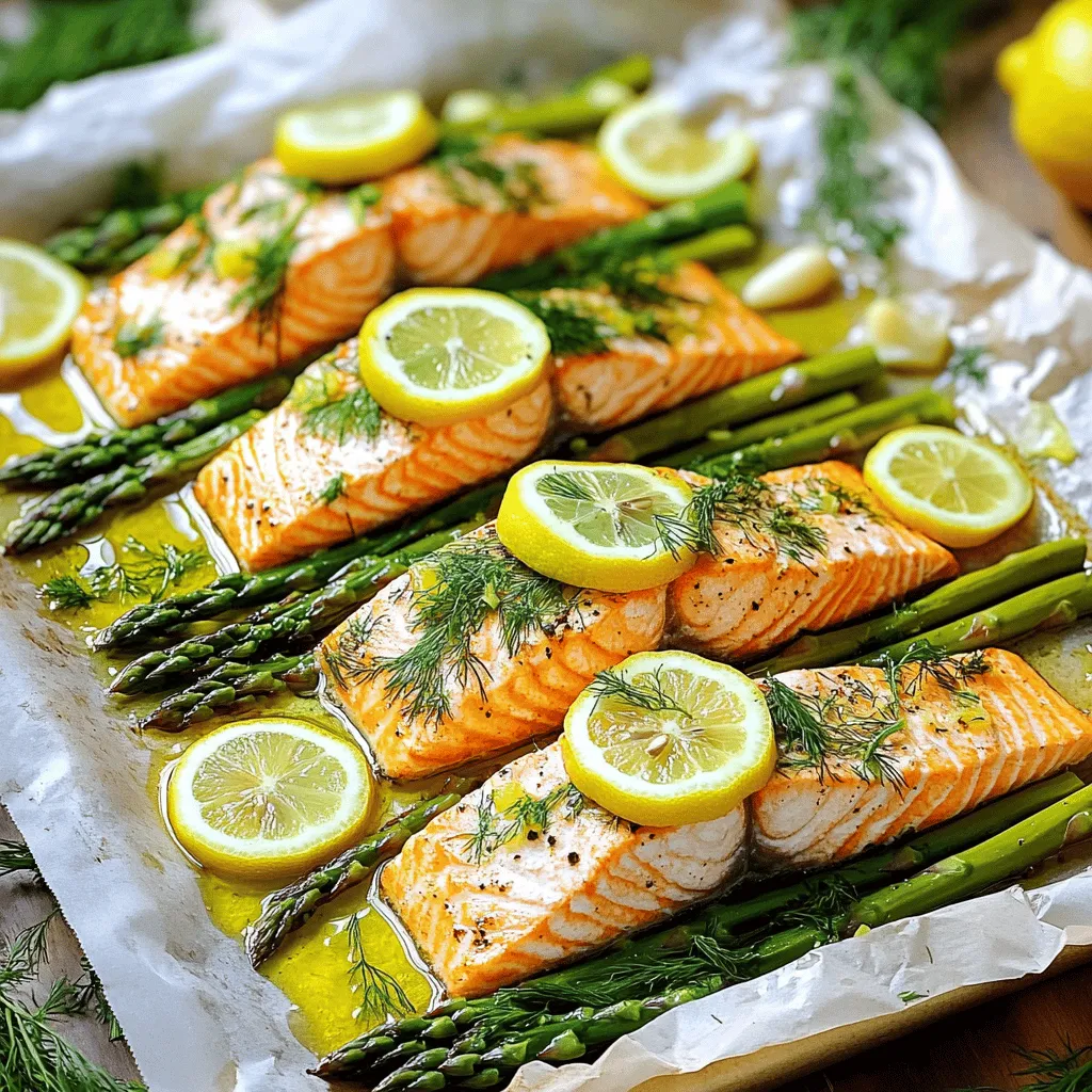 Sheet Pan Lemon Dill Salmon and Asparagus Delight