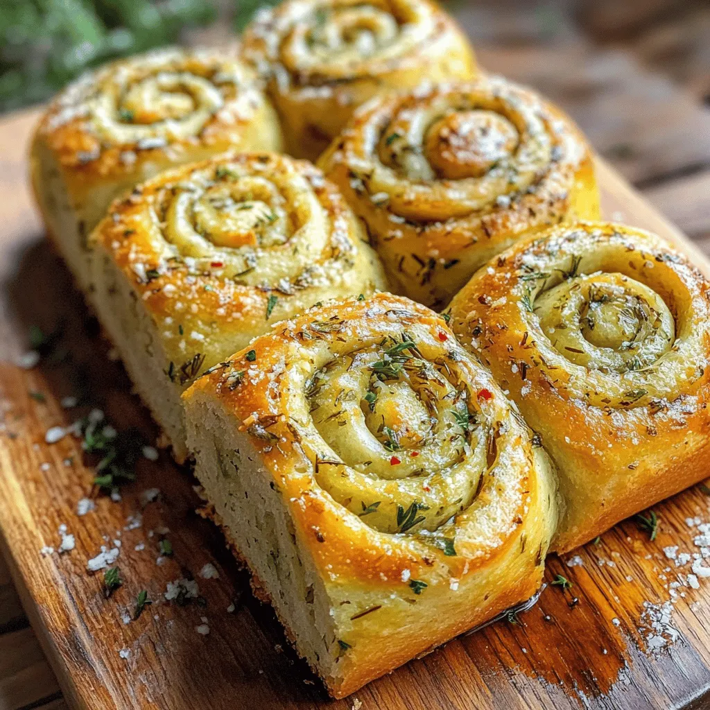 Herb &#038; Garlic Swirl Rolls Irresistible Flavor Delight