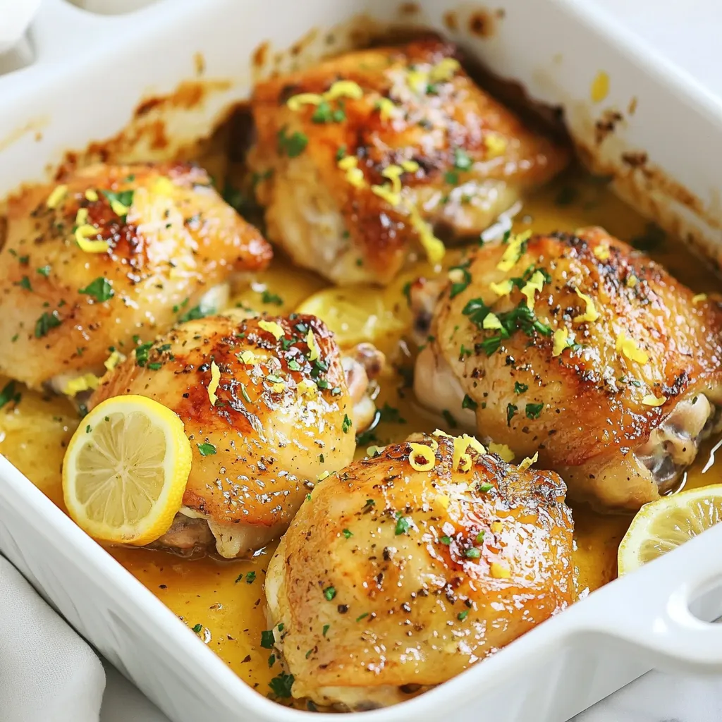 Lemon Garlic Chicken Thighs Flavorful and Simple Meal