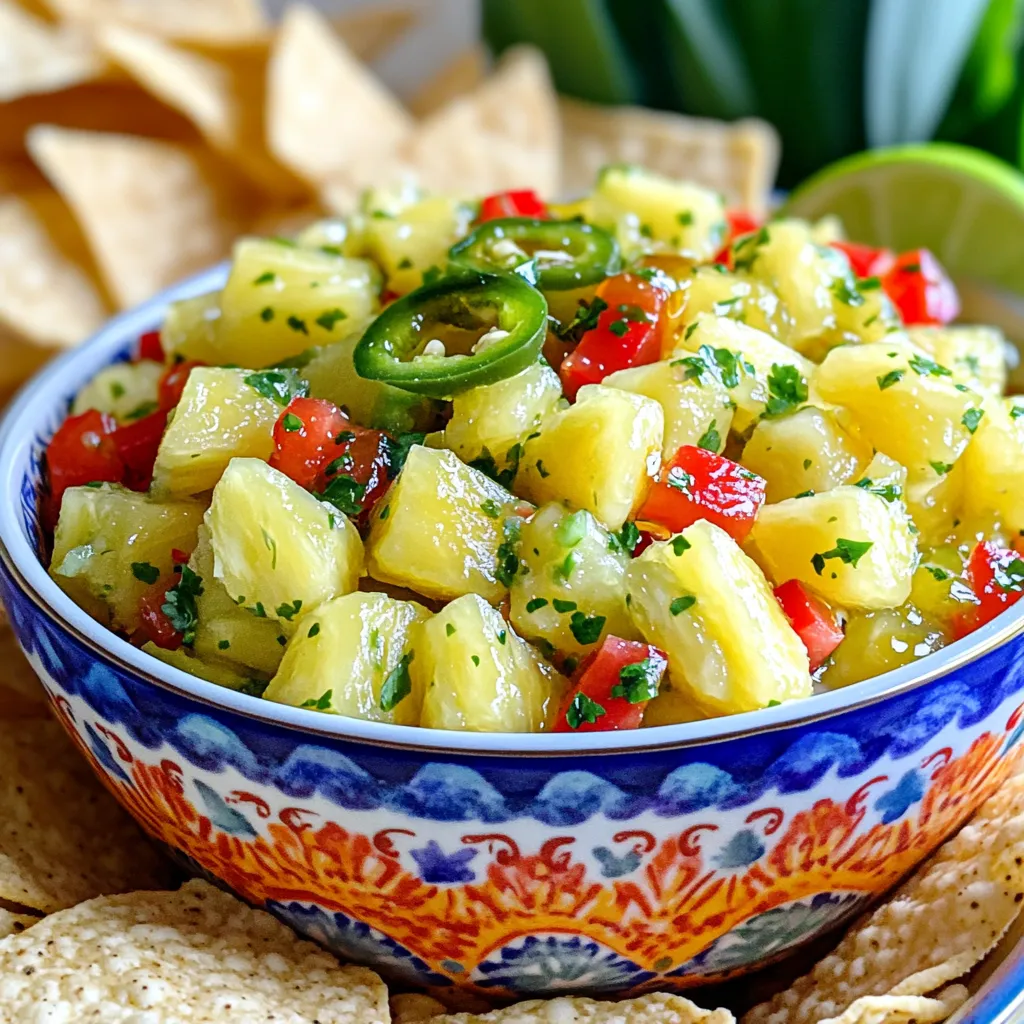 Sweet and Spicy Pineapple Salsa Flavorful and Fresh