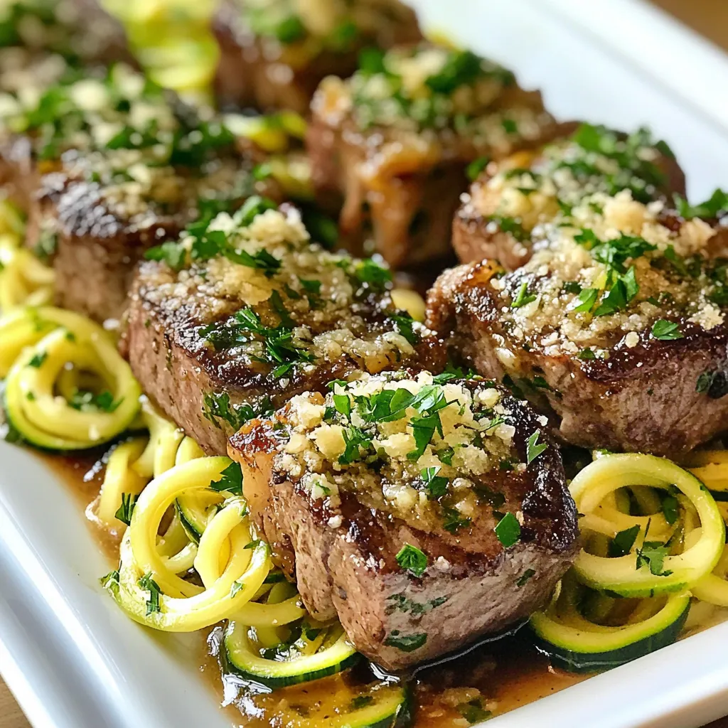 Garlic Butter Steak Bites Zoodles Flavorful Delight