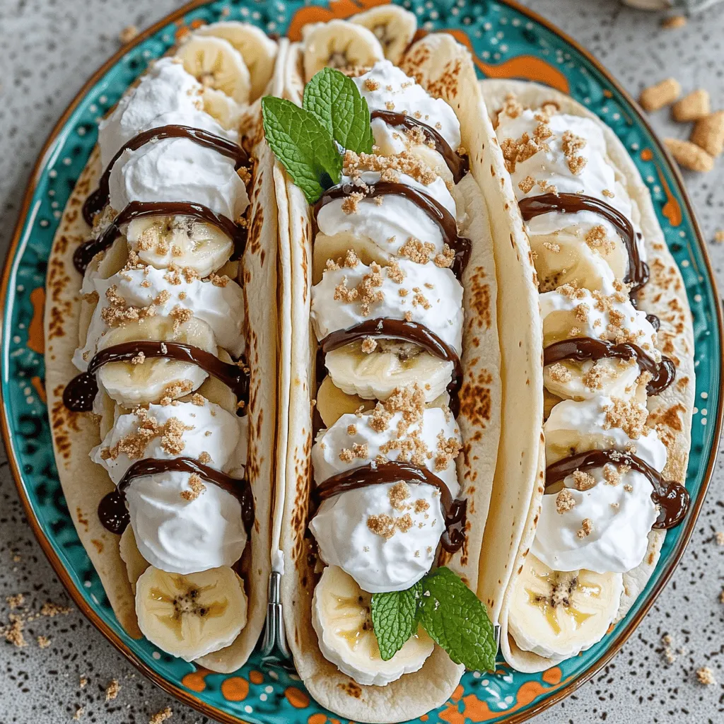 Banana Pudding Tacos Simple and Tasty Dessert Idea