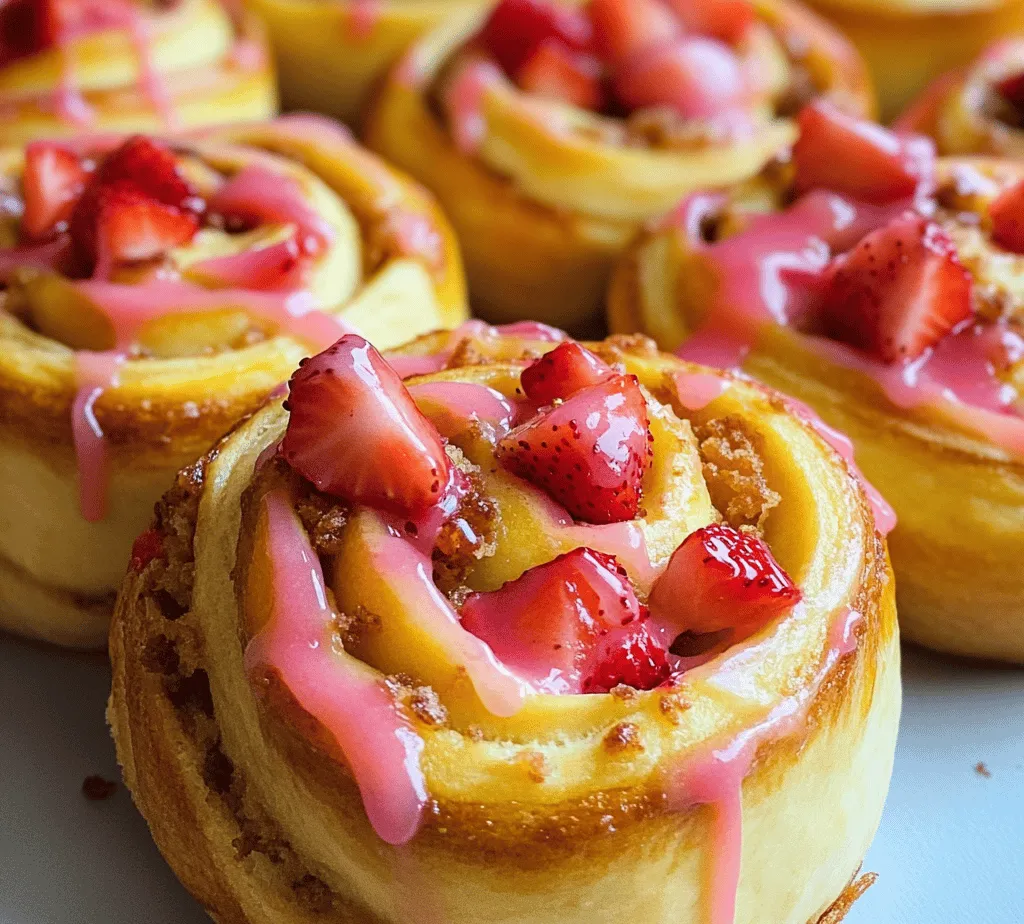 To create the perfect Strawberry Cheesecake Sweet Rolls, it’s crucial to understand the role of each ingredient used in the recipe. Here, we break it down into three main components: the sweet roll dough, the cheesecake filling, and the strawberry glaze.