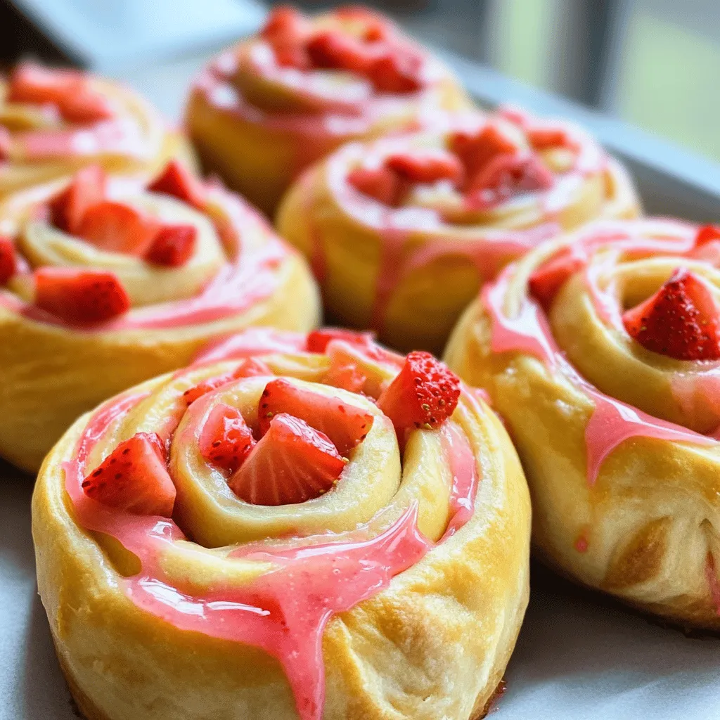 Strawberry Cheesecake Sweet Rolls: A Delightful Indulgence
